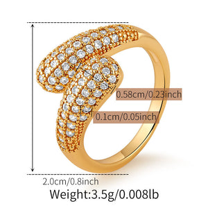 Swirl Pod Sparkle Ring