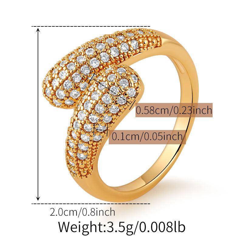 Swirl Pod Sparkle Ring