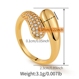 Swirl Pod Sparkle Ring