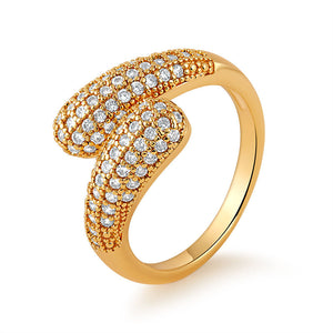 Swirl Pod Sparkle Ring