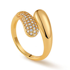 Swirl Pod Sparkle Ring