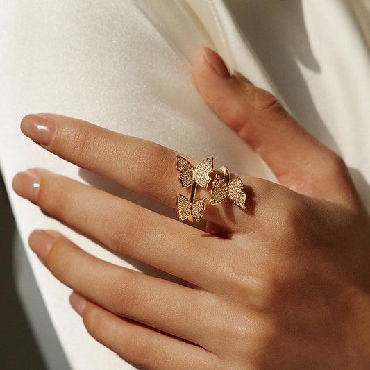 Butterfly Flutter Diamond Ring