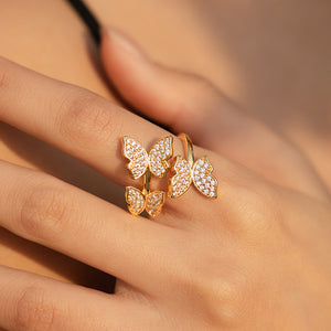 Butterfly Flutter Diamond Ring