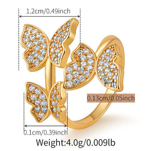 Butterfly Flutter Diamond Ring