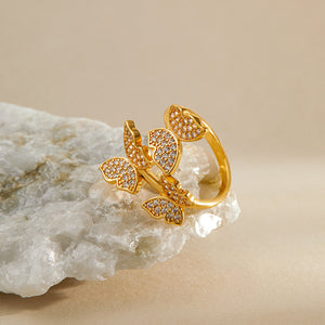 Butterfly Flutter Diamond Ring