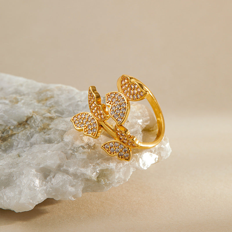 Butterfly Flutter Diamond Ring