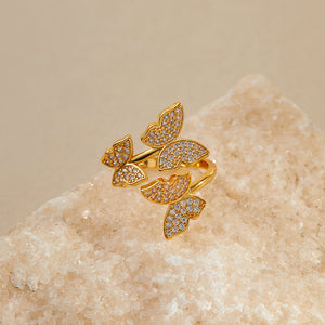 Butterfly Flutter Diamond Ring