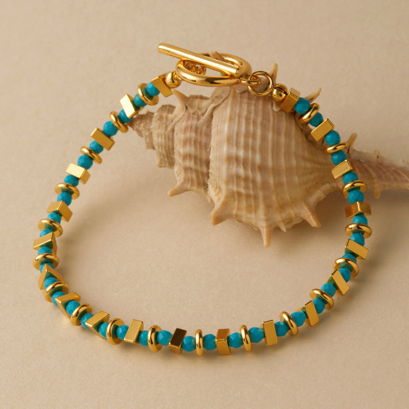 Azure Block Bracelet