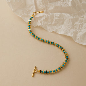Azure Block Bracelet