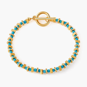 Azure Block Bracelet