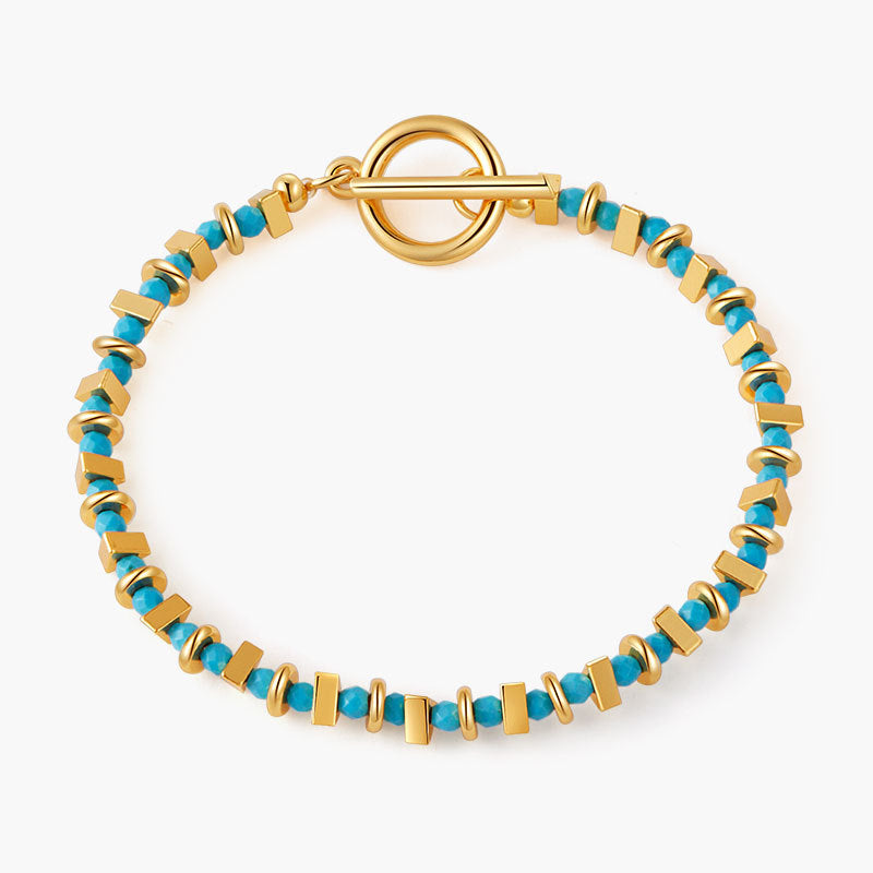 Azure Block Bracelet