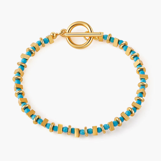 Azure Block Bracelet