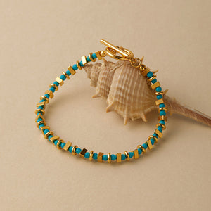 Azure Block Bracelet