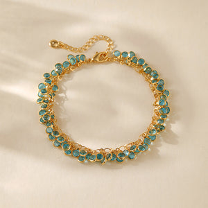 Azure Fringe Bracelet