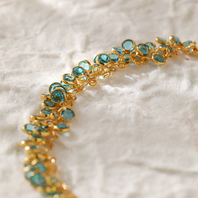 Azure Fringe Bracelet