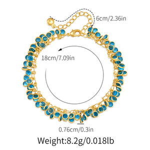 Azure Fringe Bracelet