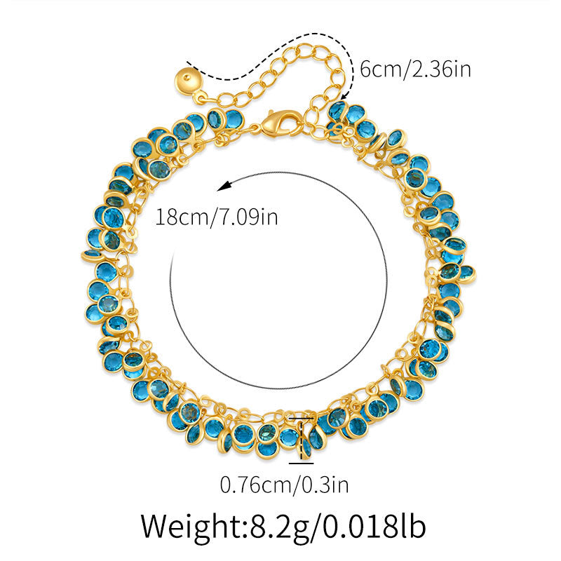 Azure Fringe Bracelet