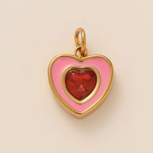 Heart Gem Birthstone Necklace