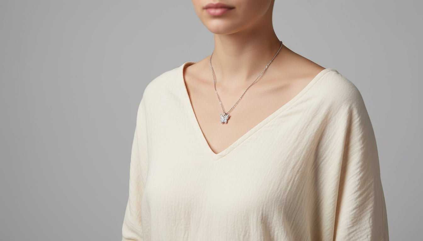 Butterfly Wish Necklace Stella Harte