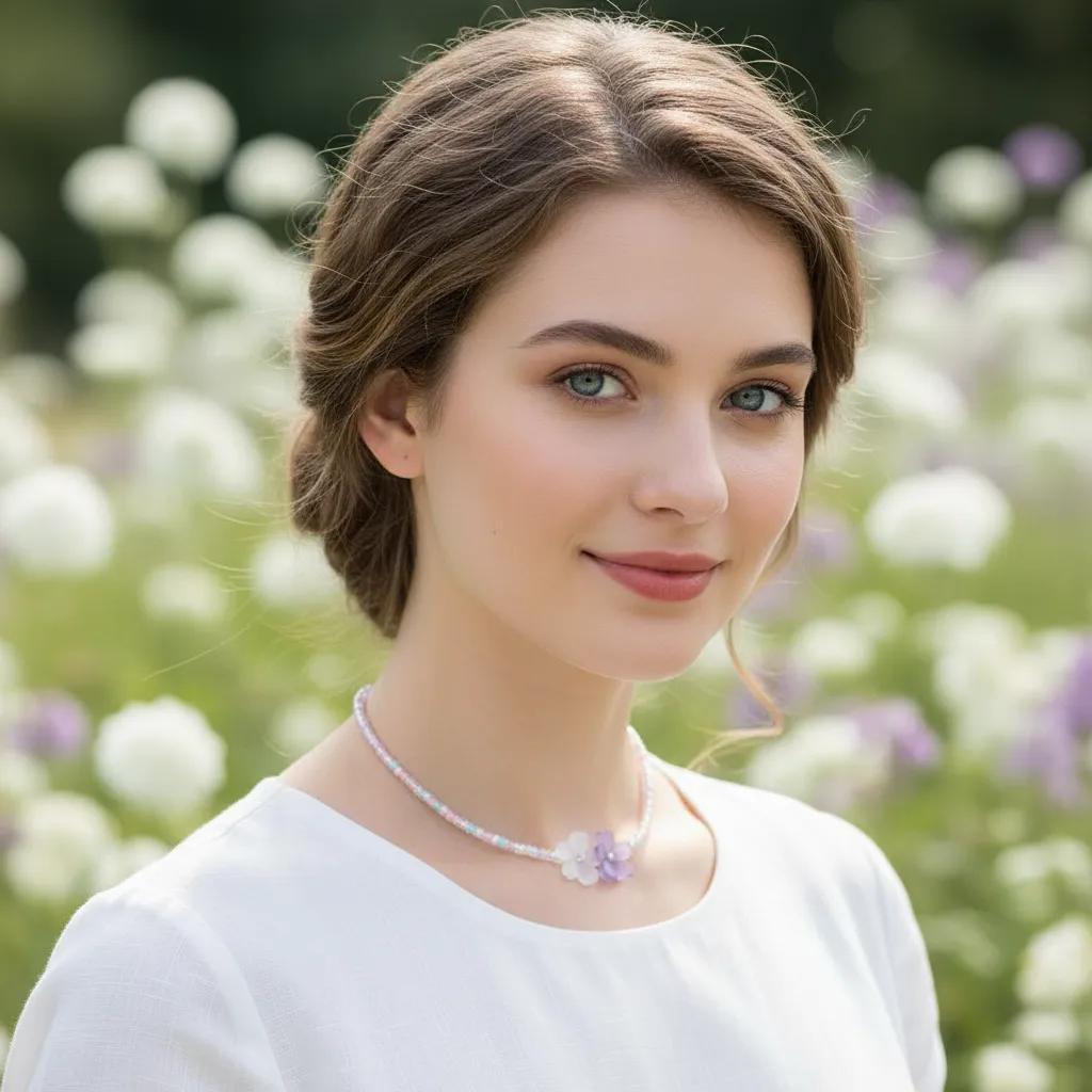 Sakura Bead Choker Necklace