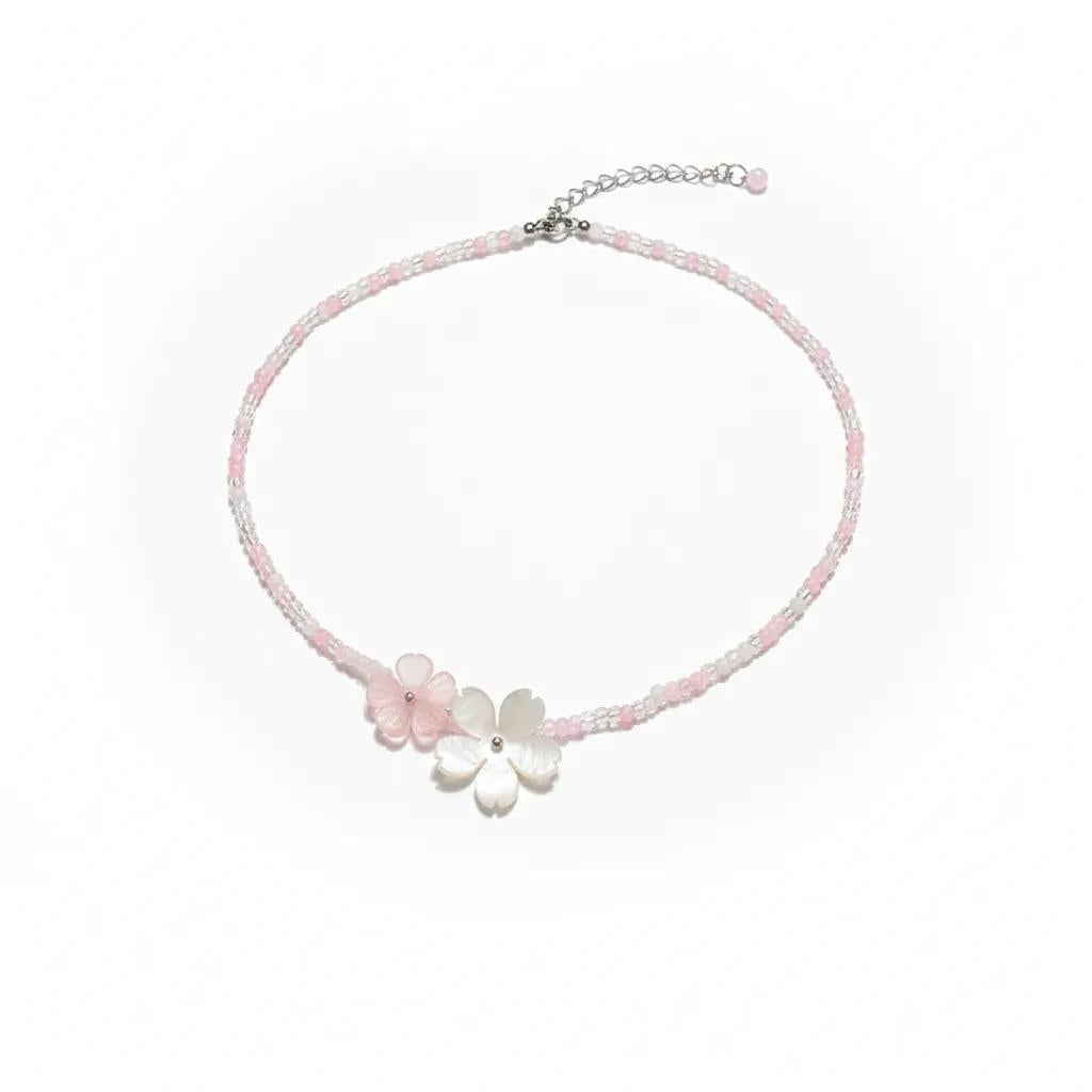 Sakura Bead Choker Necklace