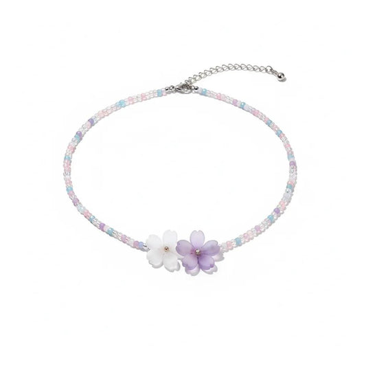Sakura Bead Choker Necklace