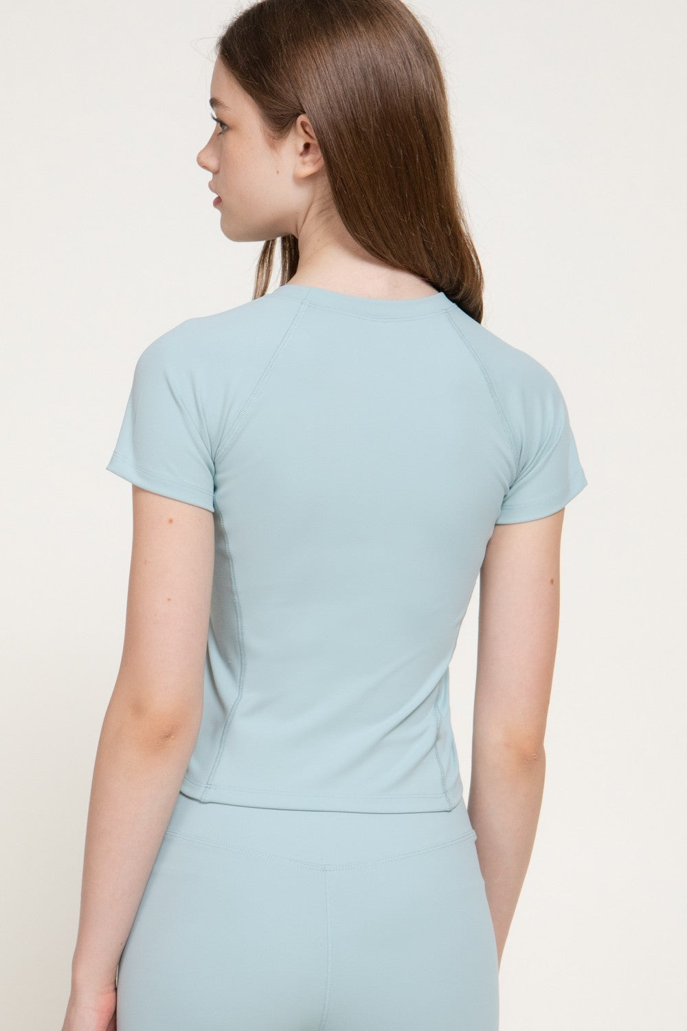 Short Raglan Slv Workout Top