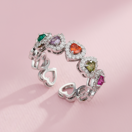 Lyra Heart Ring