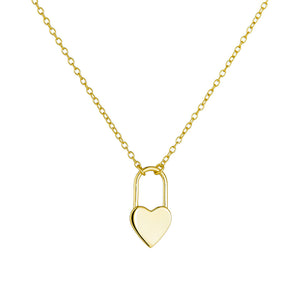 Eternal Heart Lock Necklace