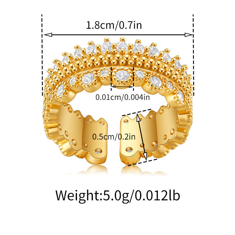 Beaded Sparkle Eternity Ring