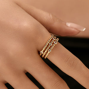 Sparkle Bead Stack Ring