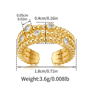 Sparkle Bead Stack Ring