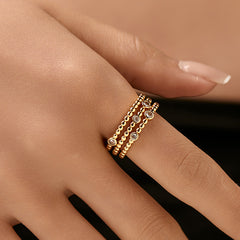 Sparkle Bead Stack Ring