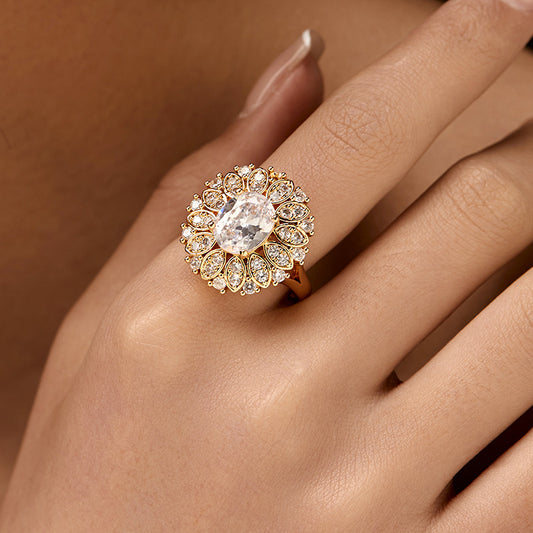Daisy Diamond Bloom Ring