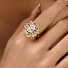 Daisy Diamond Bloom Ring