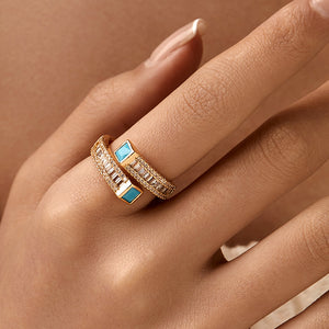 Turquoise Twist Eternity Ring