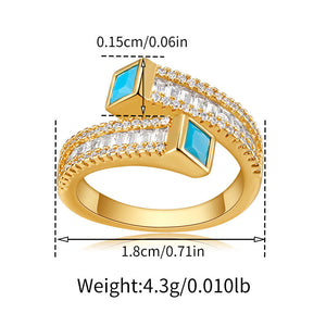 Turquoise Twist Eternity Ring