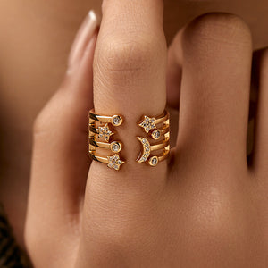 Night Sky Charm Ring