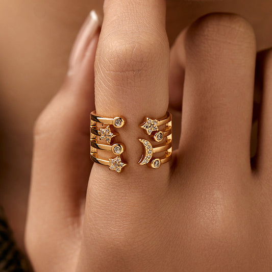 Night Sky Charm Ring