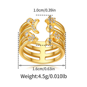 Night Sky Charm Ring