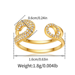 Lucky Diamond Cuff Ring
