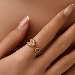 Lucky Diamond Cuff Ring