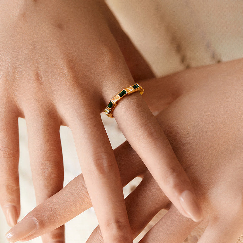 Emerald Baguette Eternity Ring