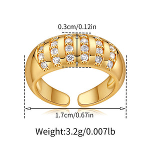 Ridge Diamond Band Ring