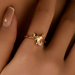 Dreamy Heart Cluster Ring