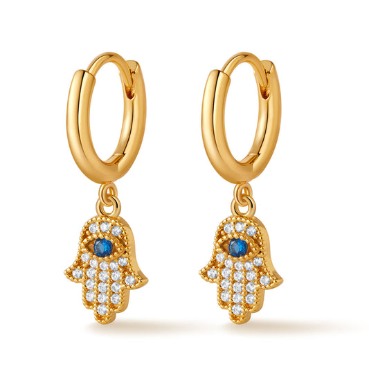 Hamsa Guardian Hoops