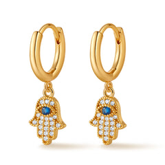 Hamsa Guardian Hoops