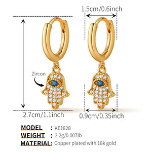 Hamsa Guardian Hoops