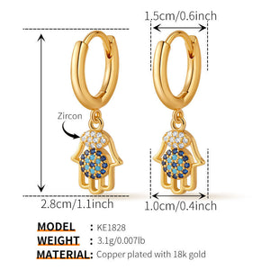 Hamsa Serenity Hoops