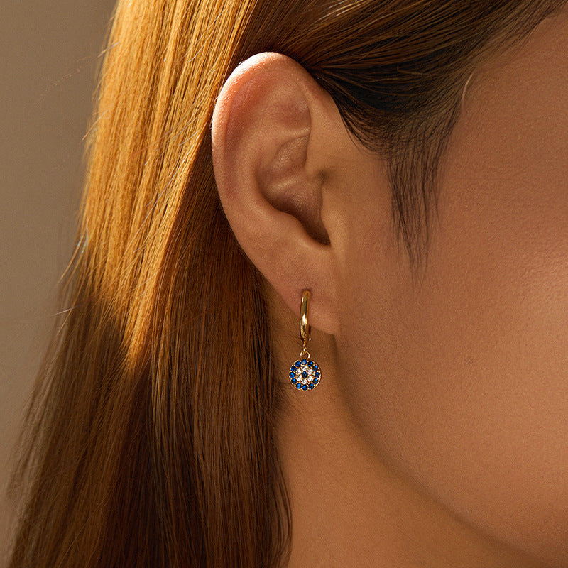 Evil Eye Whisper Hoops